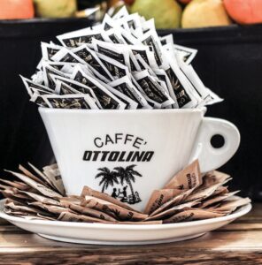 cup with sugar